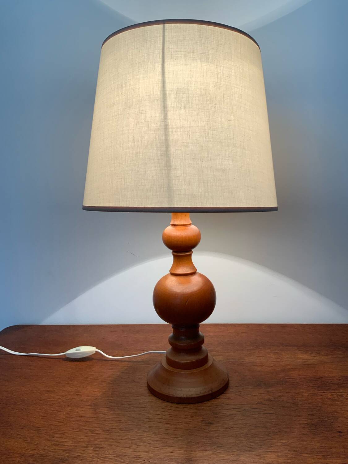 Vintage wooden lamp