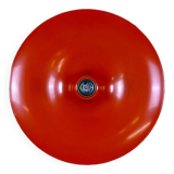 60s 70s discus wall lamp Teka Orange Space Age design aluminum metal