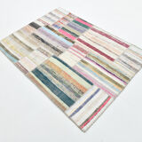 Boho ethnic flatweave vintage rug 124x170cm