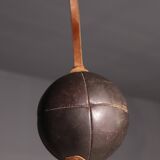 Large Vintage Leather Medicine Ball