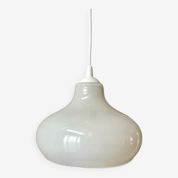 supension en opaline blanche design champignon années 70