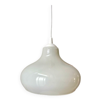 supension en opaline blanche design champignon années 70
