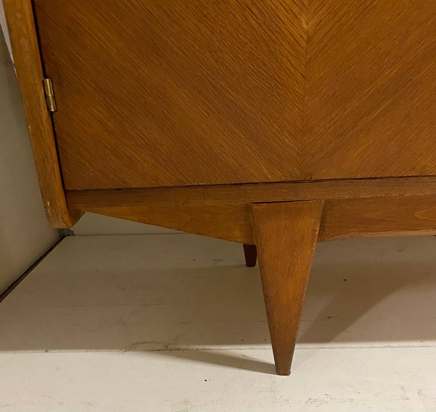 Vintage wardrobe with compass feet