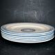 Flat plates Alhambra earthenware of Clairefontaine J.S & G "Terre de fer" 22.5cm
