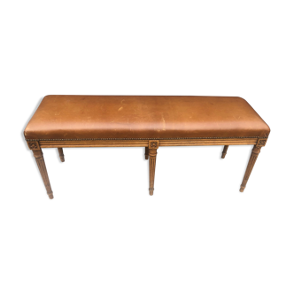 Leather bench