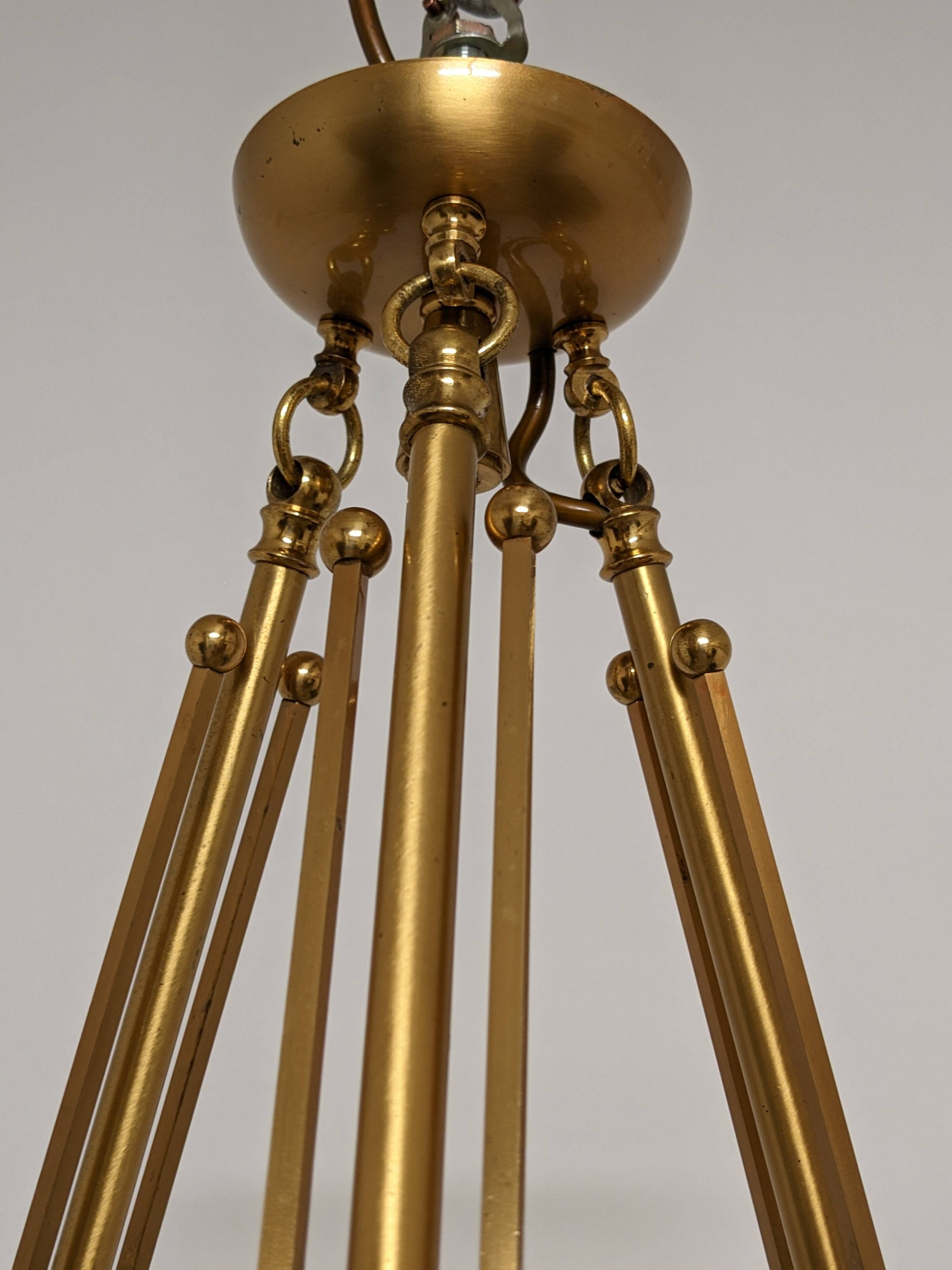 Art Deco style basin chandelier circa 1950