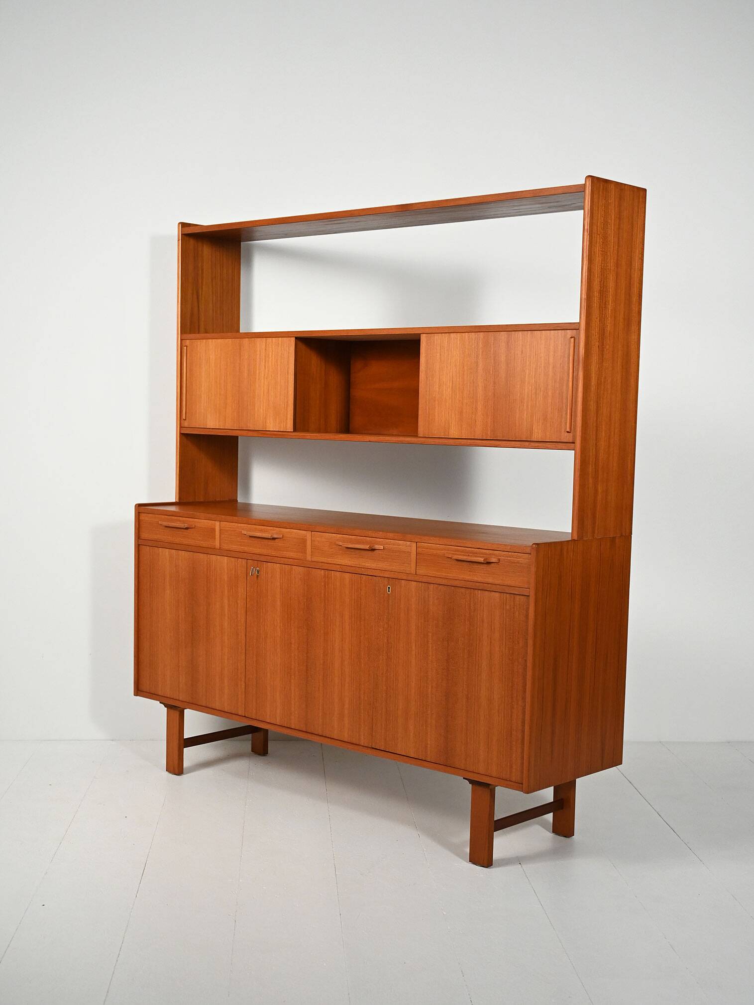 Sideboard with teak bookcase, 1960s