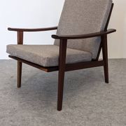 Fauteuil moderniste scandinave en teck, Danemark vers 1960