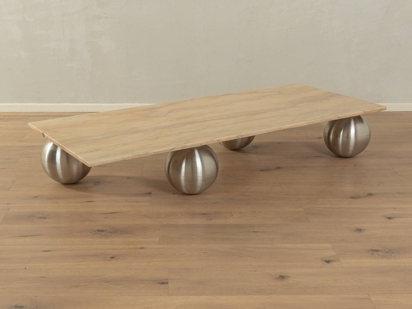 Marble Coffee Table with Ball Feet