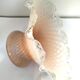 Old vintage opaline pink light orange shade