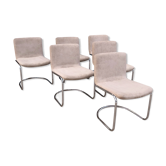 6 chaises modèle Lens par Giovanni Offredi 1968, édition Saporiti Italy