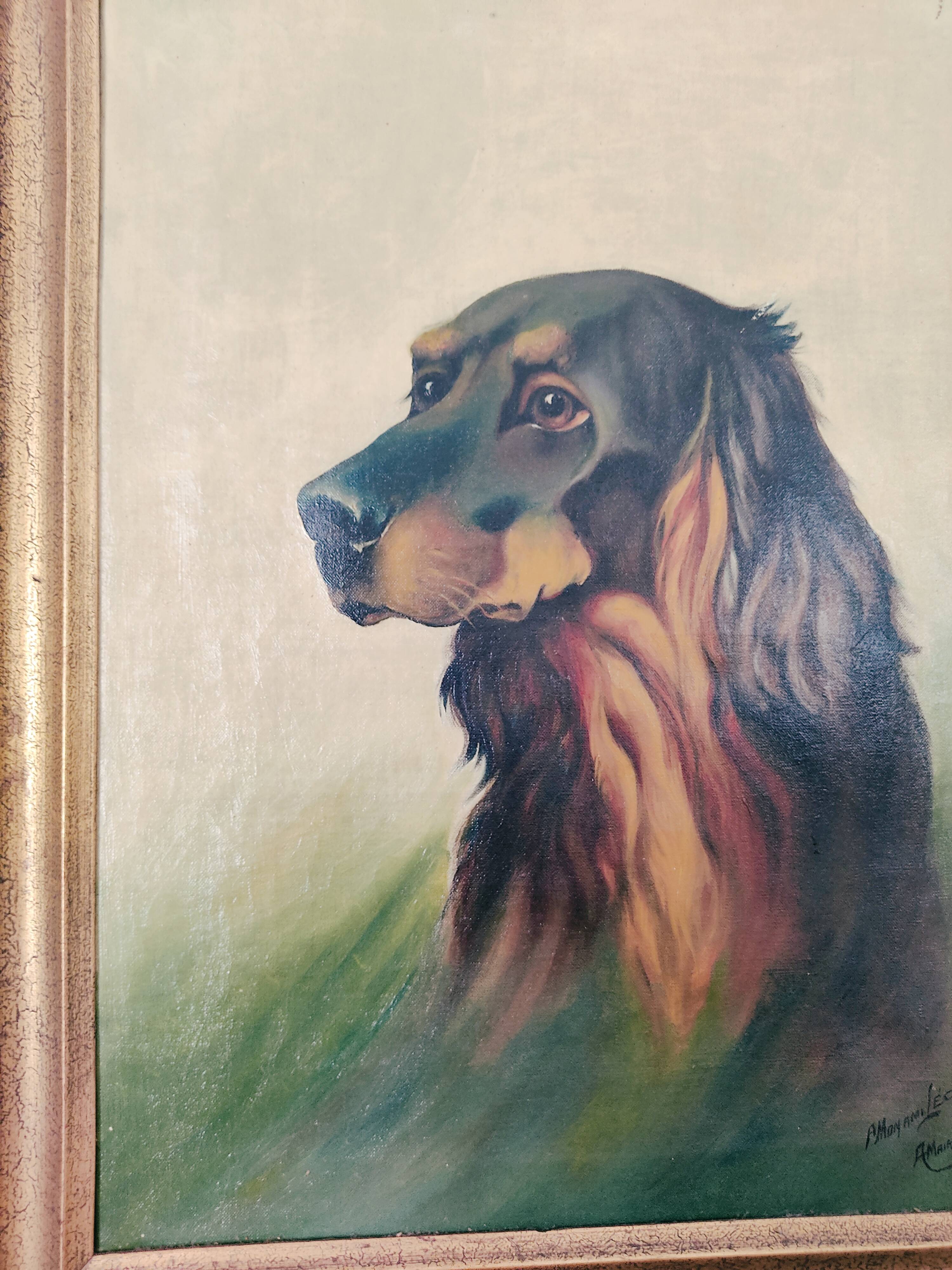 A.Mairesse Portrait de Chien, oil on canvas, 1930