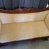Restoration period mahogany sofa