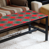 Coffee table ceramic red and green 1960