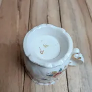 Antique Sarreguemines Fleury cup – Polychrome floral decoration 19th century