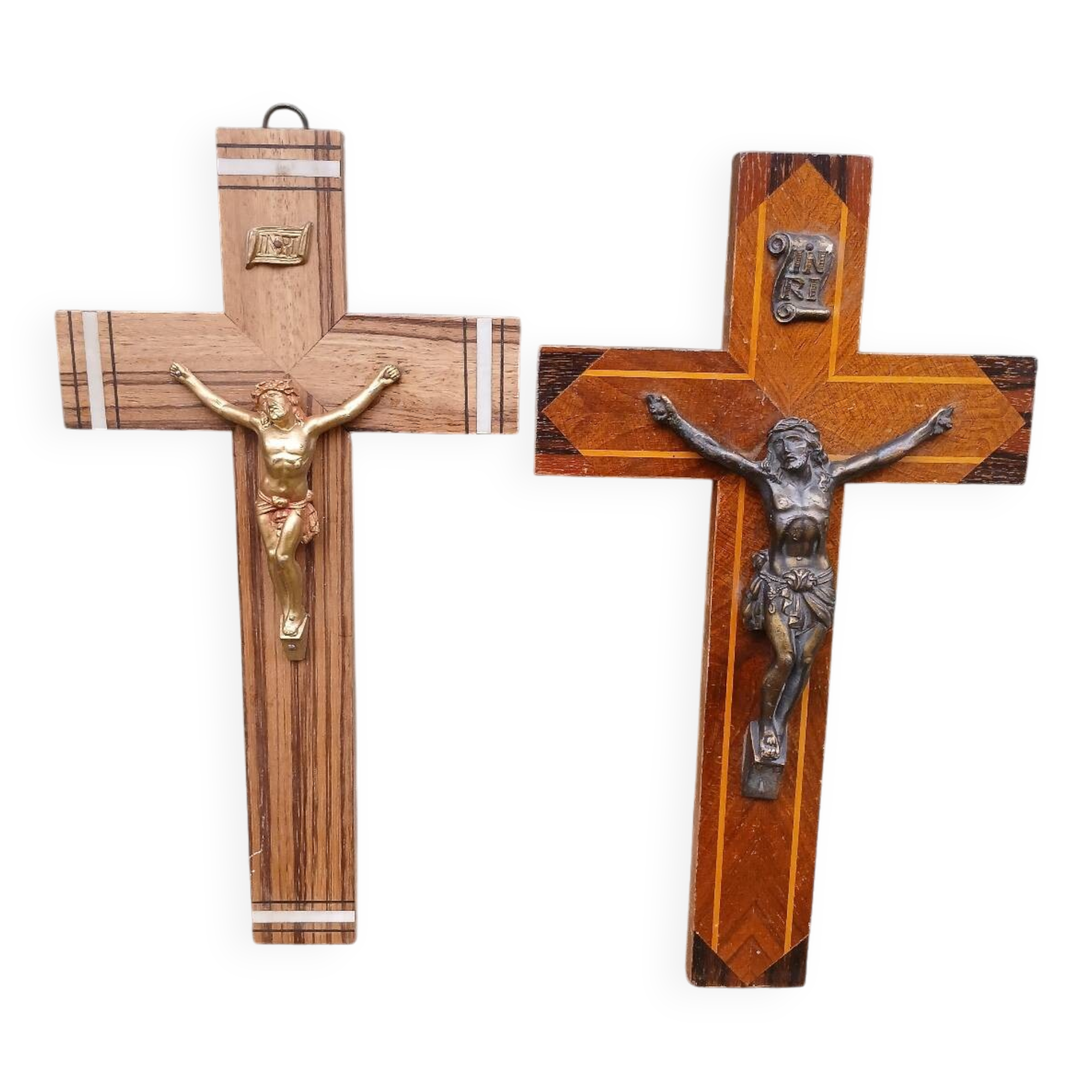 2 ancient crucifixes