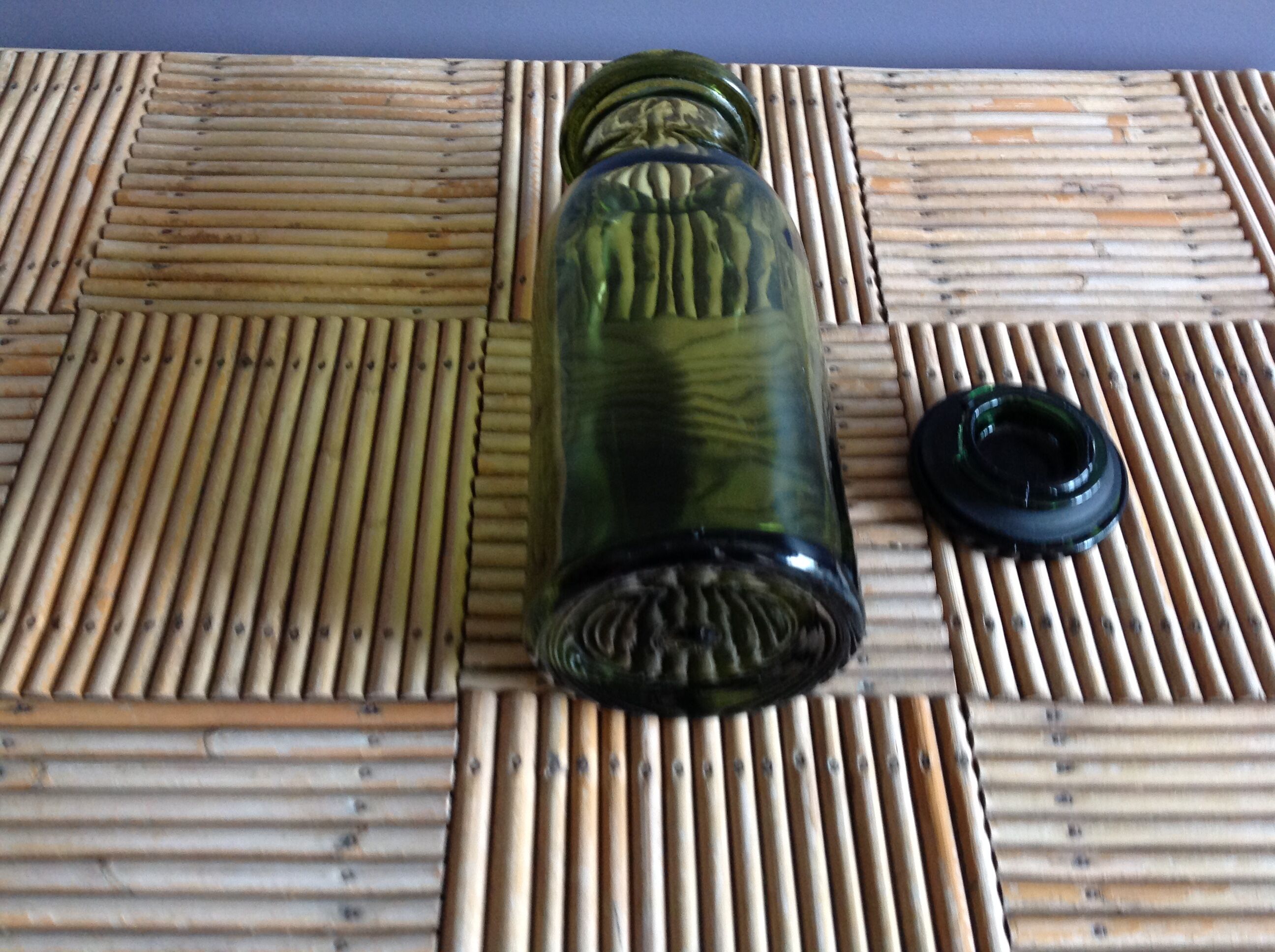 Milk glass bottle