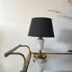 Table lamp in alabaster and brass 50s