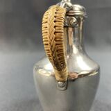 Coquemar laitière XIXe en argent massif