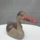 Canard à bec rouge bois peint