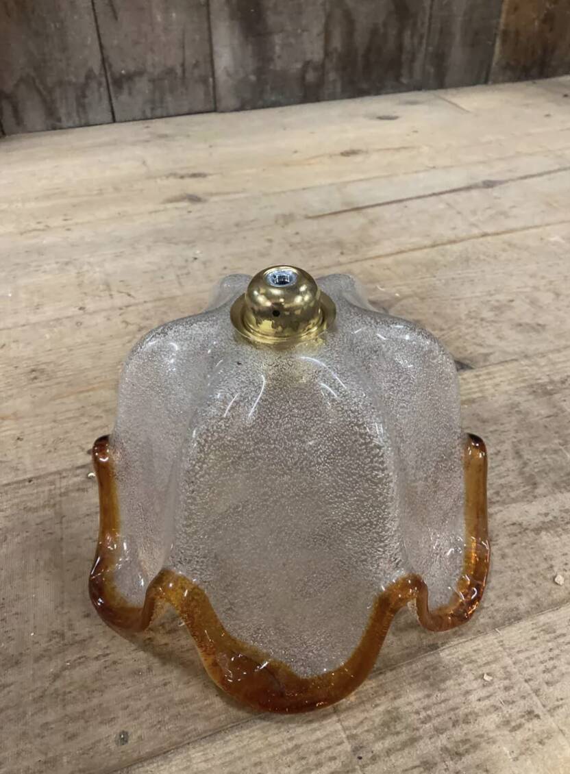 Italian glass pendant light 1970