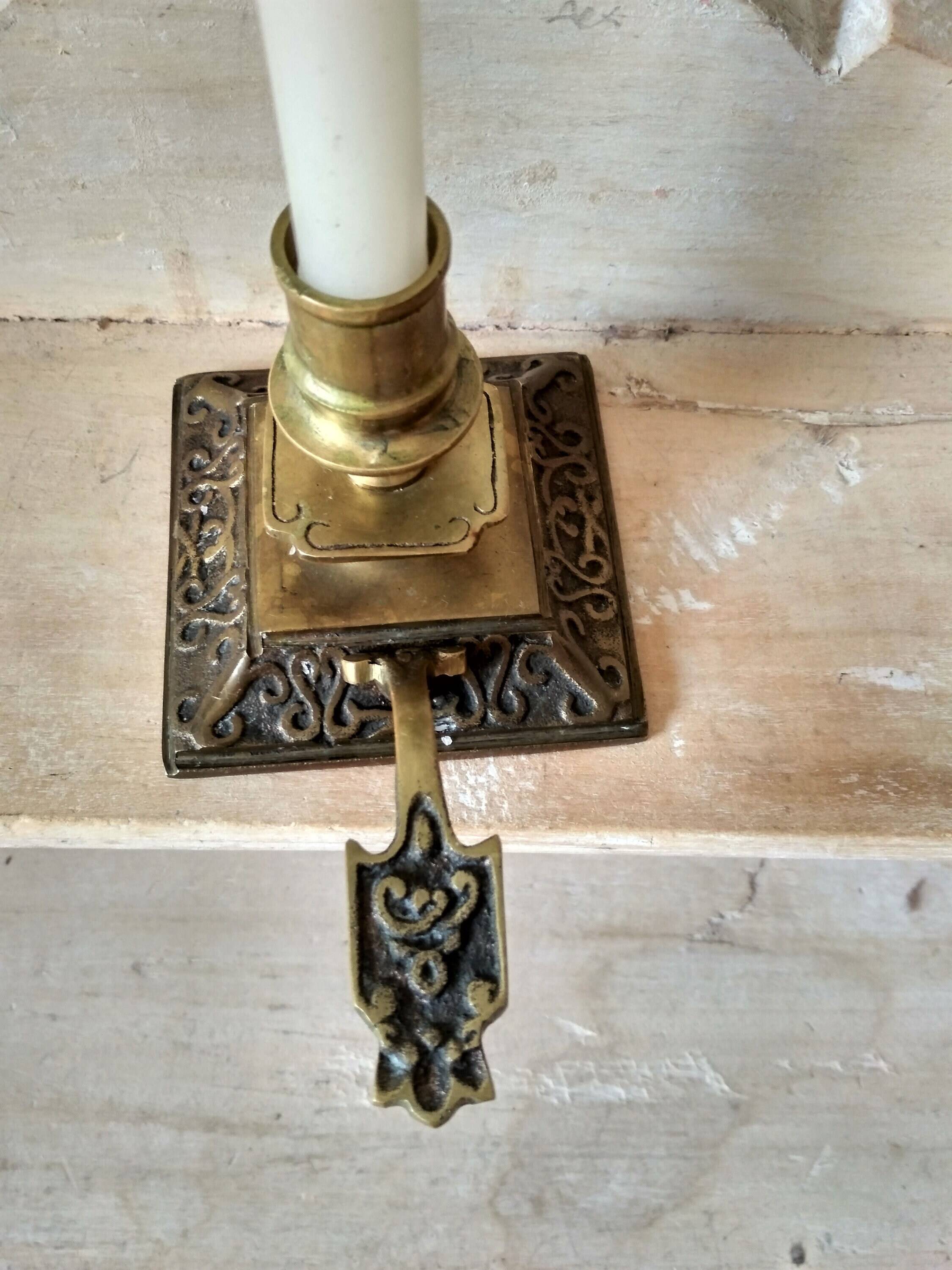 Pair of small Louis XV style gilt bronze wall sconces