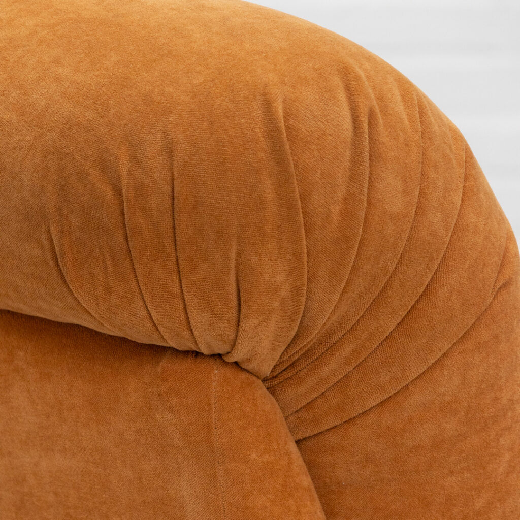 Italian Armchair Chenille 1970s