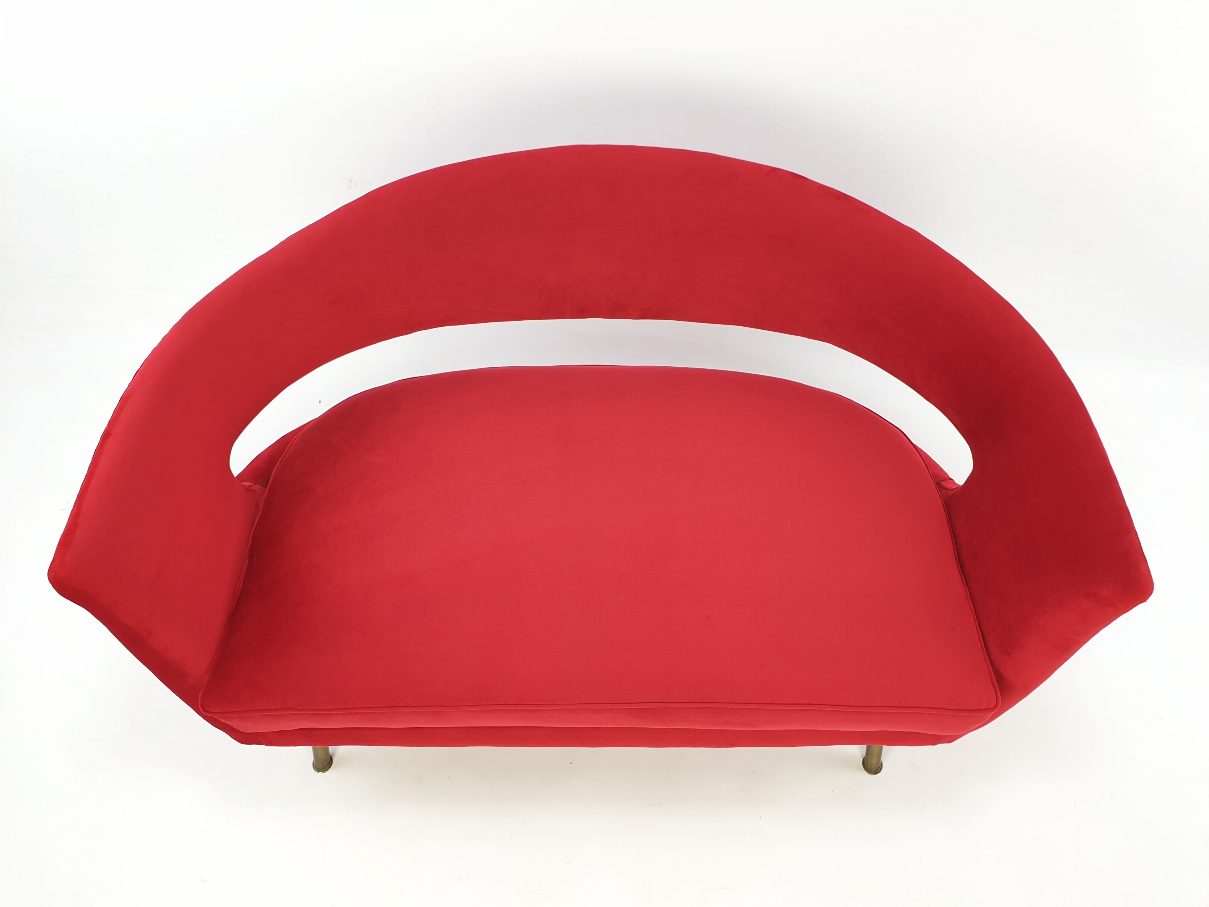 Mid Century Italian Sofa by Lenzi Nello 1954