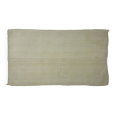 Kilim Turc Konya 150x253 cm Uni Blanc Minimaliste Vintage