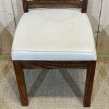 Suite of 4 teak chairs, Indian manufacture of the 1980s