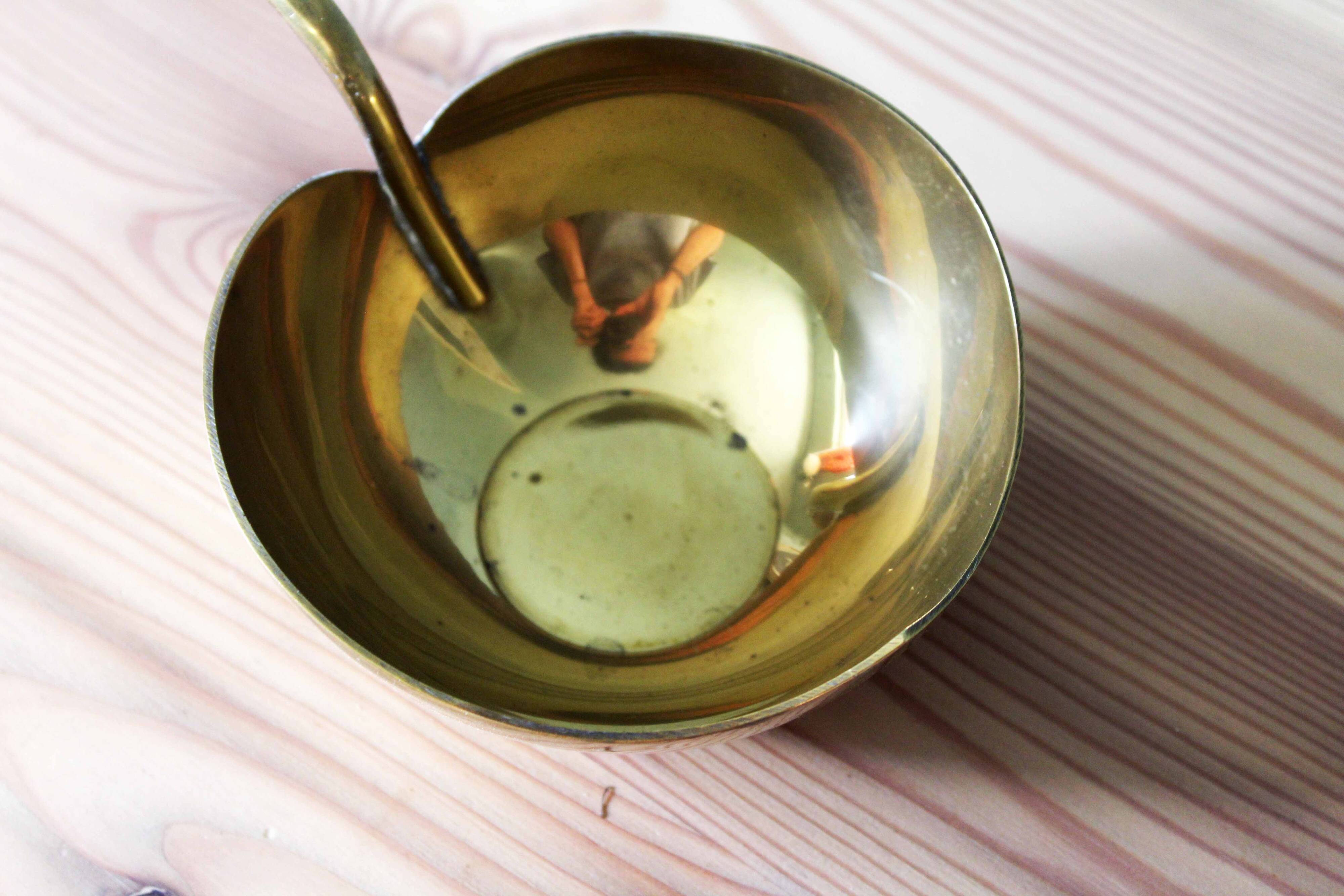 Bowl or brass catchall from the 1970s.