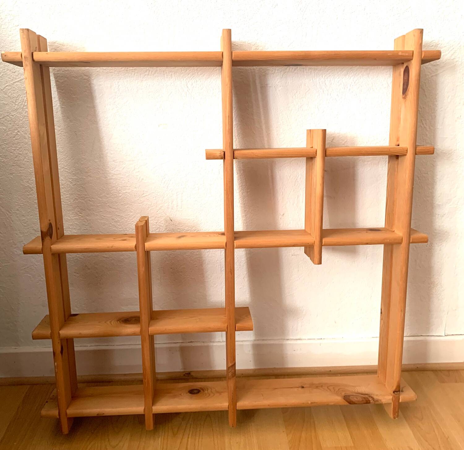 Light wood wall shelf