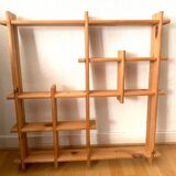 Light wood wall shelf