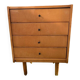 Commode mid-century en teck marron compacte, design 1960s, production République tchèque