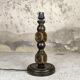Vintage turned wood table lamp