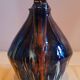 Antique pitcher carafe in midnight blue marbled ceramic