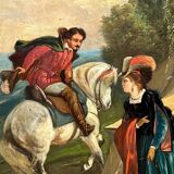 Painting “Romantic scene”.