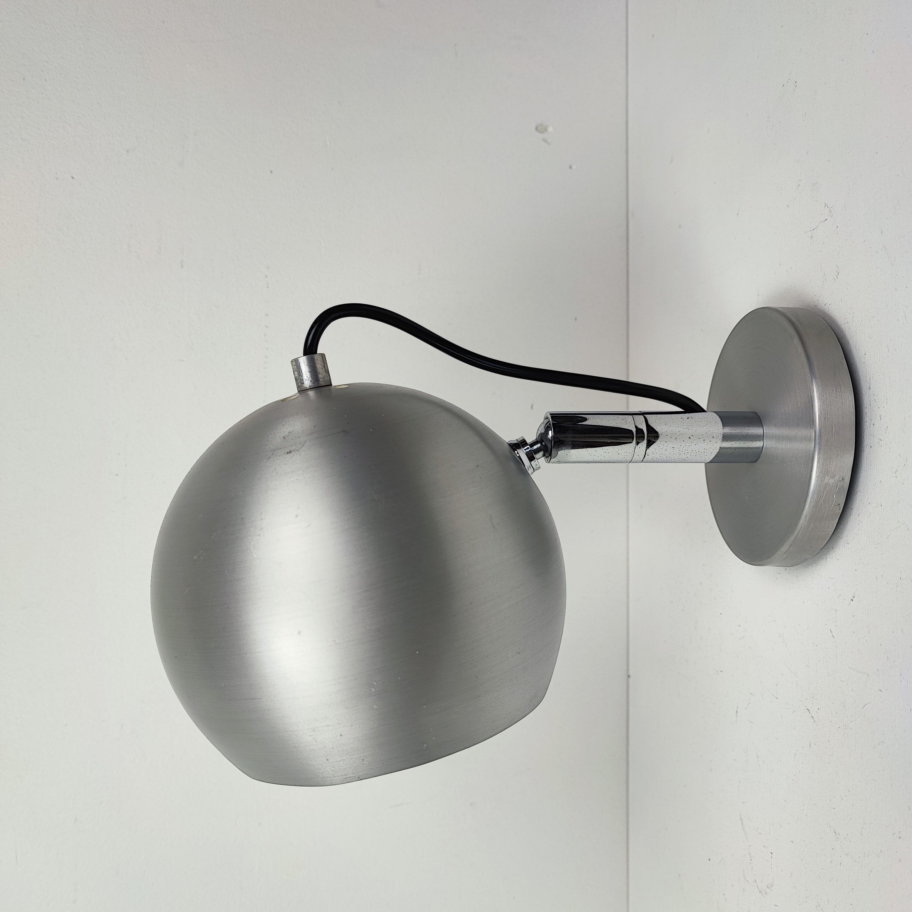 Aluminum wall lamps 70s