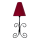 Wrought iron spiral lamp