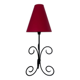 Lampe spirale en fer forgé