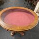 Table console avec vitrine de présentation