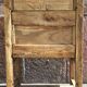Fauteuil, chayère ou trône en bois, début 19ème siècle.