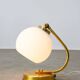 Lampe de table italienne vintage de couleur dorée