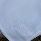 White old tablecloth and towels