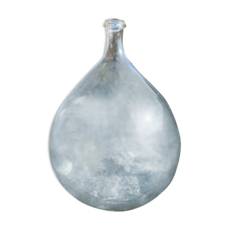 Very fat demijohn transparent