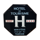 Enamelled plaque "tourist hotel" 4 stars