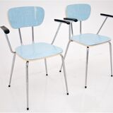 A pair of chairs with armrests, poland, 1970s
