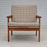 Années 1970, design danois par Illum Wikkelsø, modèle Capella pour Eliersen Møbler, bois de chêne.