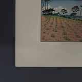 Lithograph by Henri Rivière - Douarnenez seen from Ris