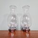 Pair of blown glass and chrome-plated metal wall lights, 1970s